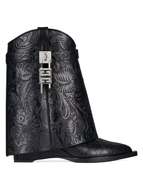 saks fifth avenue givenchy cowboy boots|Givenchy Shark Lock Cowboy Ankle Boots In Western Leather.